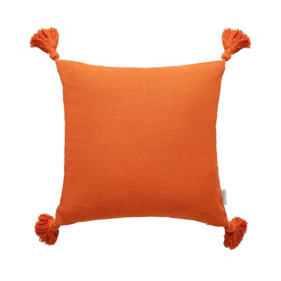 Mudo Home Alba Kirlent Püsküllü Turuncu 45x45