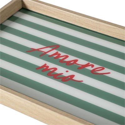 Mudo Home Amore Mio Dekorati̇f Tepsi̇ 31x42 Cm