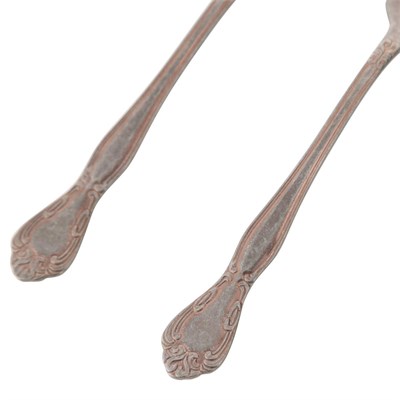 Mudo Home Antique Steel Gold Tatli Çatali 2 Li̇ Set