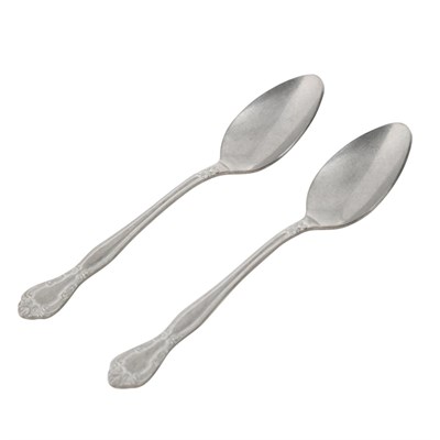 Mudo Home Antique Steel Tatli Kaşiği 2 Li̇ Set
