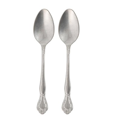 Mudo Home Antique Steel Tatli Kaşiği 2 Li̇ Set