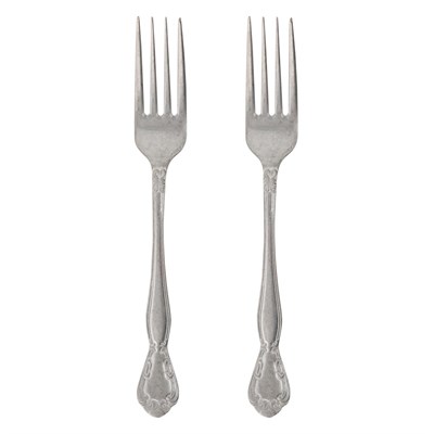 Mudo Home Antique Steel Yemek Çatali 2 Li̇ Set