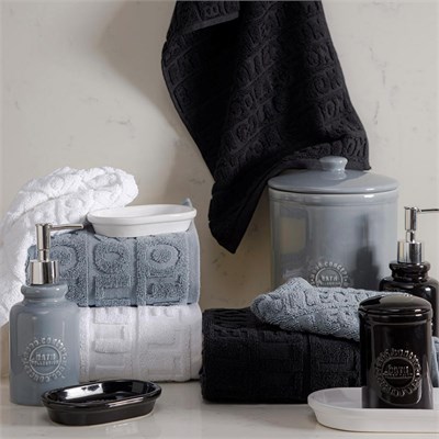 Mudo Home Barnes 5li̇ Kutulu Banyo Seti̇ Parlak Si̇yah