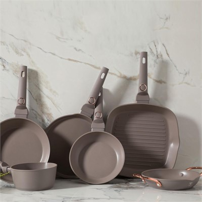 Mudo Home Berlinger Haus Sahara Deri̇n Tencere 22 Cm Taupe