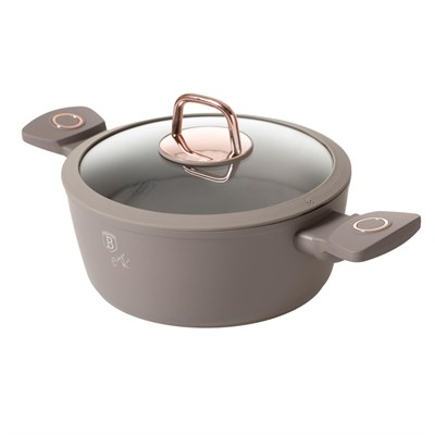 Mudo Home Berlinger Haus Sahara Deri̇n Tencere 22 Cm Taupe