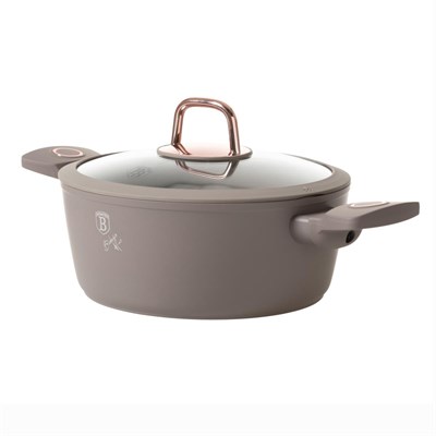 Mudo Home Berlinger Haus Sahara Deri̇n Tencere 22 Cm Taupe