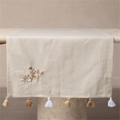 Mudo Home Bessy Nakişli Runner Ekru 50x130 Cm