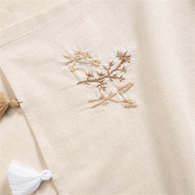 Mudo Home Bessy Nakişli Runner Ekru 50x130 Cm