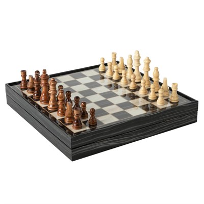 Mudo Home Black Marble Hazneli̇ Satranç