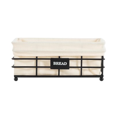 Mudo Home Black Metal Ekmek Sepeti̇