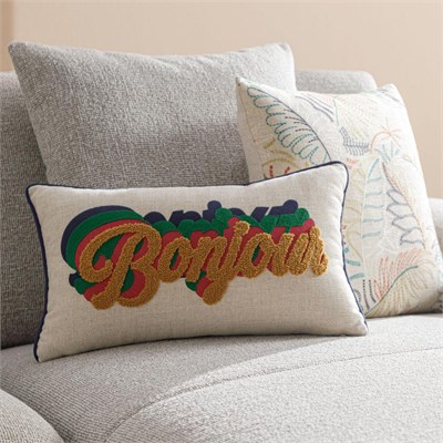 Mudo Home Bonjour Kirlent Renkli̇ 30x50 Cm