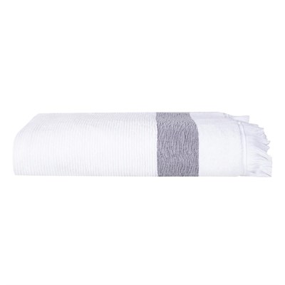 Mudo Home Borla Beyaz Banyo Havlusu 90x150