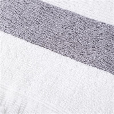 Mudo Home Borla Beyaz Banyo Havlusu 90x150