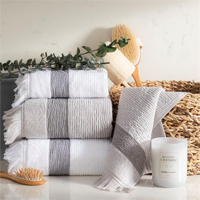 Mudo Home Borla Beyaz El Havlusu 30x50 Cm