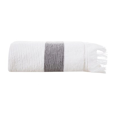Mudo Home Borla Beyaz Yüz Havlusu 50x80 Cm