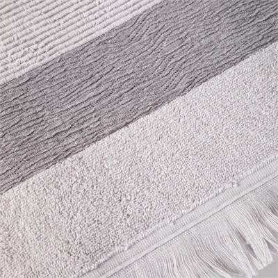 Mudo Home Borla Gri̇ Banyo Havlusu 90x150