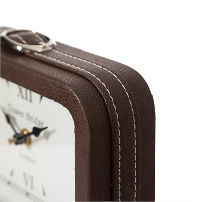 Mudo Home Brown Class Masa Saati̇ 21x14 Cm