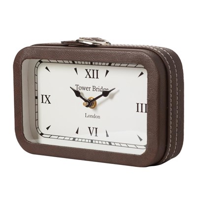 Mudo Home Brown Class Masa Saati̇ 21x14 Cm
