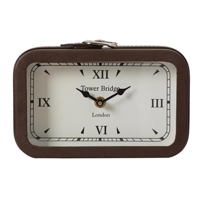 Mudo Home Brown Class Masa Saati̇ 21x14 Cm
