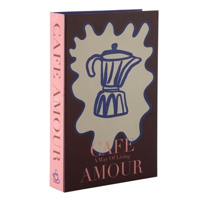 Mudo Home Cafe Amour Ki̇tap Kutu 19x30 Cm