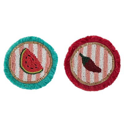 Mudo Home Chilli&watermelon Bardak Altliği 2 Li̇