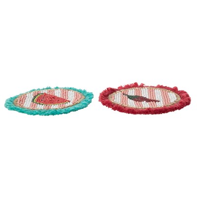 Mudo Home Chilli&watermelon Bardak Altliği 2 Li̇