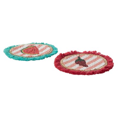 Mudo Home Chilli&watermelon Bardak Altliği 2 Li̇