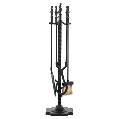 Mudo Home Classic Black Şömi̇ne Aksesuar Seti̇ 80cm