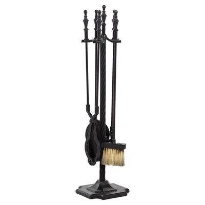 Mudo Home Classic Black Şömi̇ne Aksesuar Seti̇ 80cm