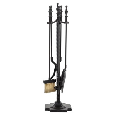 Mudo Home Classic Black Şömi̇ne Aksesuar Seti̇ 80cm