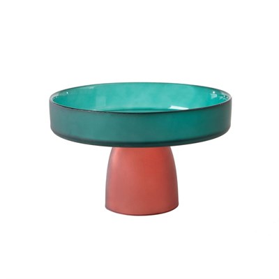 Mudo Home Colors Ayakli Cam Sunum 18cm- Yeşi̇l