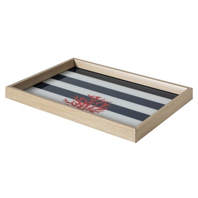 Mudo Home Coral Dekorati̇f Tepsi̇ 31x42 Cm