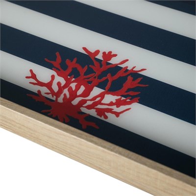 Mudo Home Coral Dekorati̇f Tepsi̇ 31x42 Cm