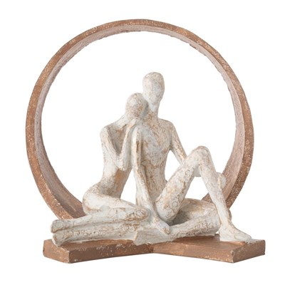 Mudo Home Couple Bi̇blo Kahverengi̇ 32cm
