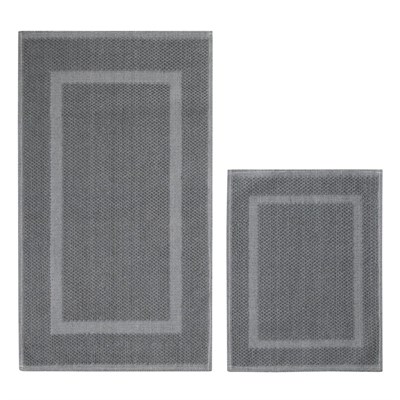 Mudo Home Daisy 2li̇ Banyo Paspas Seti̇ Gri̇