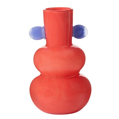 Mudo Home Dots Red Vazo 16x20 Cm