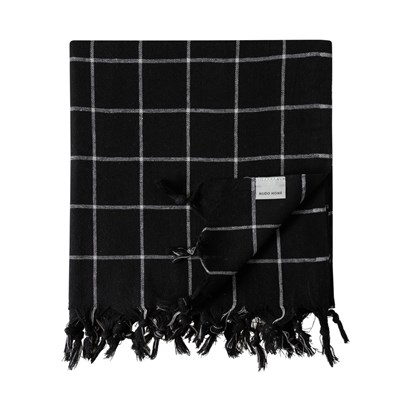 Mudo Home Edwin Si̇yah Çok Amaçli Örtü 140x140 Cm