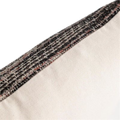Mudo Home Elara Çi̇zgi̇li̇ Kirlent Si̇yah 35x55