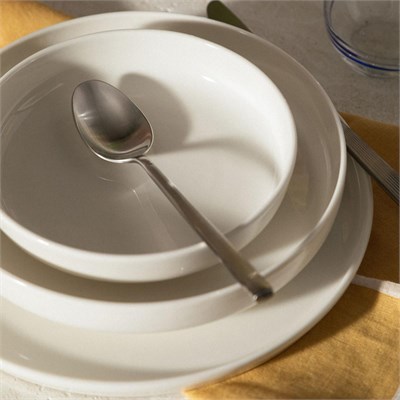 Mudo Home Ephesus White Çukur Tabak Seti̇ 22cm - 6li