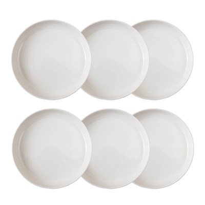 Mudo Home Ephesus White Çukur Tabak Seti̇ 22cm - 6li