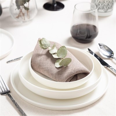 Mudo Home Ephesus White Pasta Tabaği Seti̇ 6li -20cm