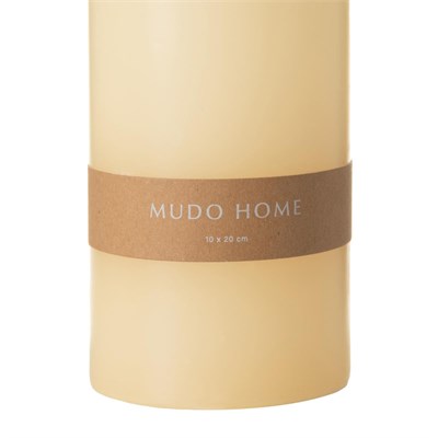 Mudo Home Fener Mum Krem 10x20 Cm