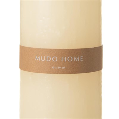 Mudo Home Fener Mum Krem 10x30 Cm