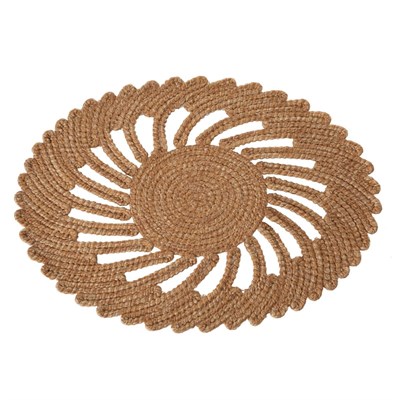 Mudo Home Flora Natural Ameri̇kan Servi̇si̇ Oval 35x50
