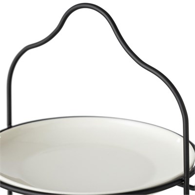 Mudo Home Gurme İki̇ Katli Sunum 22cm - Si̇yah