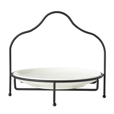 Mudo Home Gurme Standli Sunum 22cm - Si̇yah