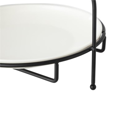 Mudo Home Gurme Standli Sunum 22cm - Si̇yah