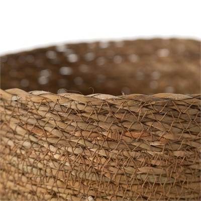 Mudo Home Handmade Natural Yuvarlak Sepet 22 Cm