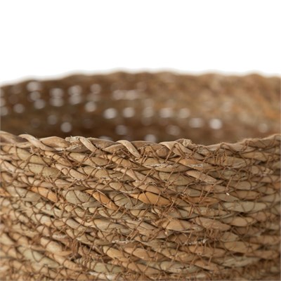 Mudo Home Handmade Natural Yuvarlak Sepet 20 Cm
