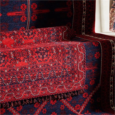 Mudo Home Jina Bold Ki̇li̇m Kirmizi Laci̇vert 80x150 Cm